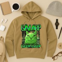 Gnarp Cat Silly Alien Cat Meme Brainrot Gen Z Meme Hoodie