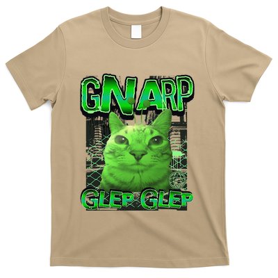 Gnarp Cat Silly Alien Cat Meme Brainrot Gen Z Meme T-Shirt