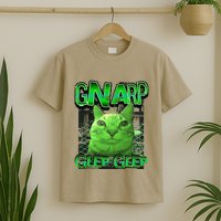 Gnarp Cat Silly Alien Cat Meme Brainrot Gen Z Meme T-Shirt