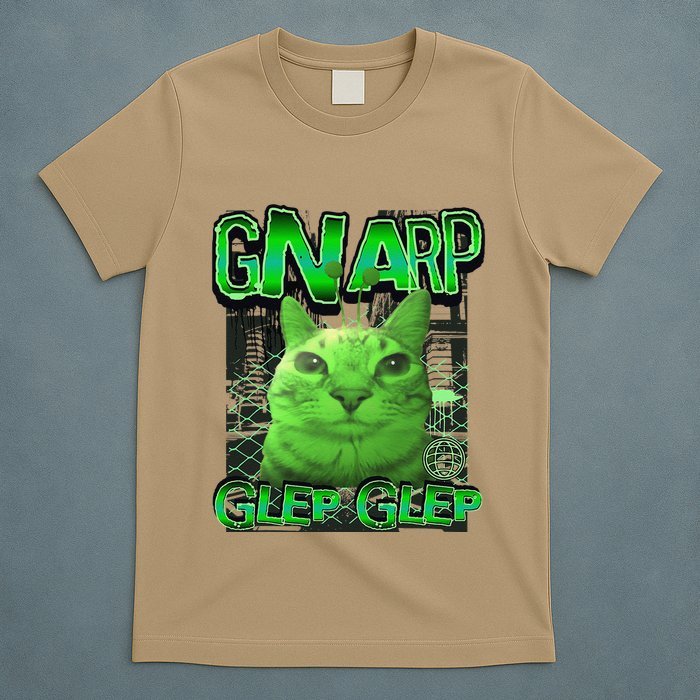 Gnarp Cat Silly Alien Cat Meme Brainrot Gen Z Meme T-Shirt