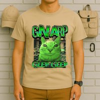 Gnarp Cat Silly Alien Cat Meme Brainrot Gen Z Meme T-Shirt