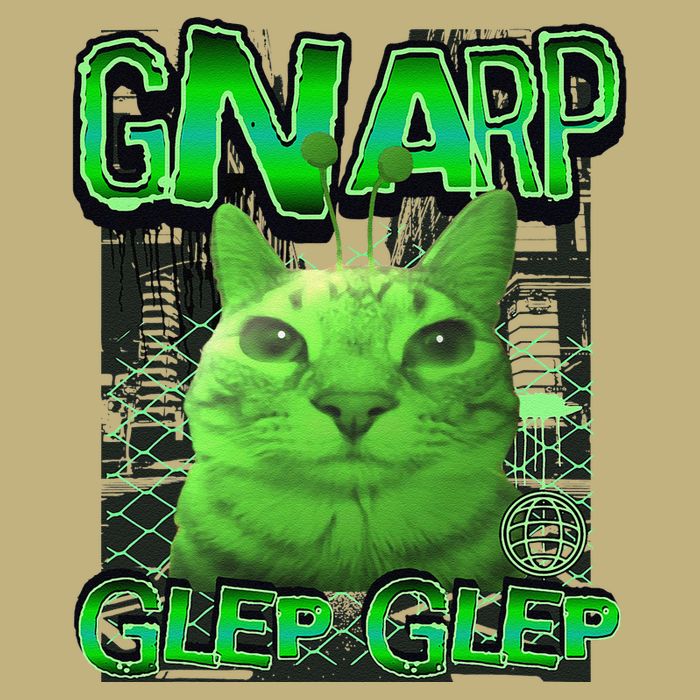 Gnarp Cat Silly Alien Cat Meme Brainrot Gen Z Meme T-Shirt