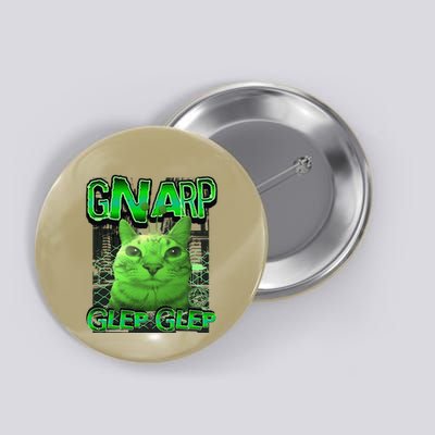Gnarp Cat Silly Alien Cat Meme Brainrot Gen Z Meme Button