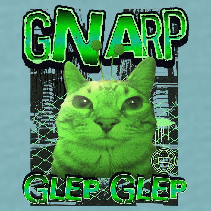 Gnarp Cat Silly Alien Cat Meme Brainrot Gen Z Meme Sueded Cloud Jersey T-Shirt
