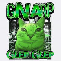 Gnarp Cat Silly Alien Cat Meme Brainrot Gen Z Meme Garment-Dyed Sweatshirt