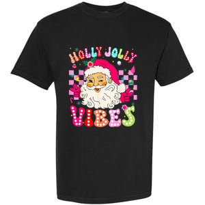 Groovy Cute Santa Claus Christmas Vibes Xmas Garment-Dyed Heavyweight T-Shirt