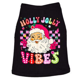 Groovy Cute Santa Claus Christmas Vibes Xmas Doggie Tank