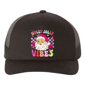 Groovy Cute Santa Claus Christmas Vibes Xmas Yupoong Adult 5-Panel Trucker Hat