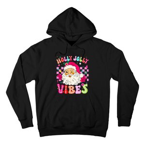 Groovy Cute Santa Claus Christmas Vibes Xmas Hoodie