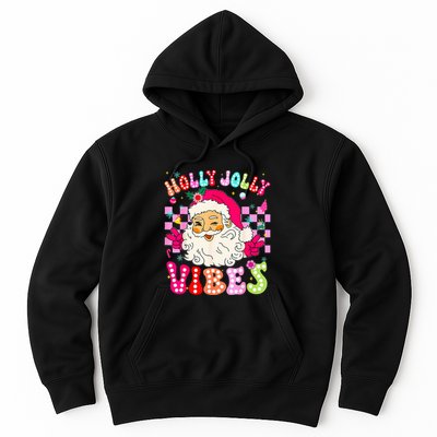 Groovy Cute Santa Claus Christmas Vibes Xmas Hoodie