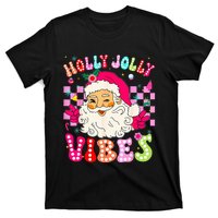 Groovy Cute Santa Claus Christmas Vibes Xmas T-Shirt