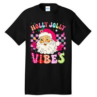 Groovy Cute Santa Claus Christmas Vibes Xmas Tall T-Shirt