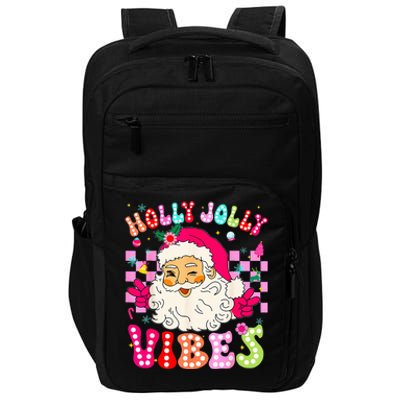 Groovy Cute Santa Claus Christmas Vibes Xmas Impact Tech Backpack