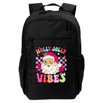 Groovy Cute Santa Claus Christmas Vibes Xmas Backpack