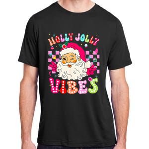 Groovy Cute Santa Claus Christmas Vibes Xmas Adult ChromaSoft Performance T-Shirt