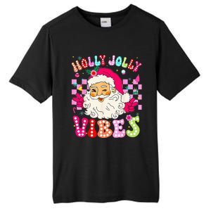 Groovy Cute Santa Claus Christmas Vibes Xmas Tall Fusion ChromaSoft Performance T-Shirt