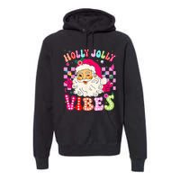 Groovy Cute Santa Claus Christmas Vibes Xmas Premium Hoodie