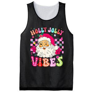 Groovy Cute Santa Claus Christmas Vibes Xmas Mesh Reversible Basketball Jersey Tank