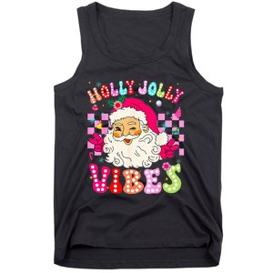 Groovy Cute Santa Claus Christmas Vibes Xmas Tank Top