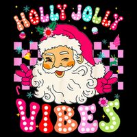 Groovy Cute Santa Claus Christmas Vibes Xmas Zip Tote Bag