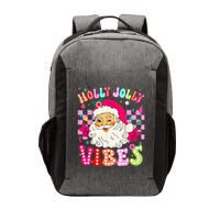 Groovy Cute Santa Claus Christmas Vibes Xmas Vector Backpack