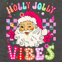 Groovy Cute Santa Claus Christmas Vibes Xmas Vector Backpack