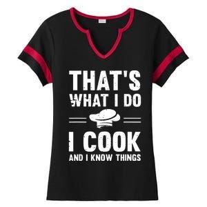 Great Cooking Saying Gift Kitchen Women Men Ladies Halftime Notch Neck Tee