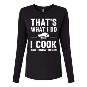 Great Cooking Saying Gift Kitchen Women Men Womens Cotton Relaxed Long Sleeve T-Shirt