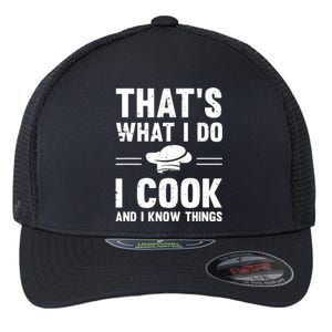 Great Cooking Saying Gift Kitchen Women Men Flexfit Unipanel Trucker Cap