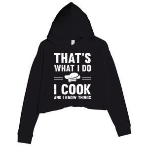 Great Cooking Saying Gift Kitchen Women Men Crop Fleece Hoodie