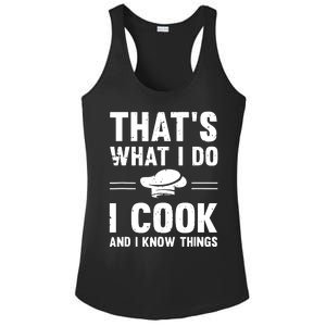 Great Cooking Saying Gift Kitchen Women Men Ladies PosiCharge Competitor Racerback Tank