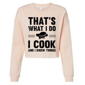 Great Cooking Saying Gift Kitchen Women Men Cropped Pullover Crew