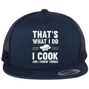 Great Cooking Saying Gift Kitchen Women Men Flat Bill Trucker Hat