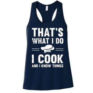 Great Cooking Saying Gift Kitchen Women Men Women's Racerback Tank