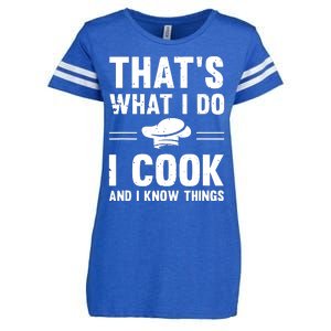 Great Cooking Saying Gift Kitchen Women Men Enza Ladies Jersey Football T-Shirt