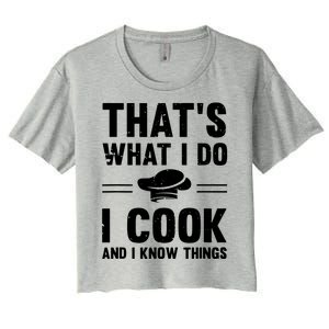 Great Cooking Saying Gift Kitchen Women Men Women's Crop Top Tee