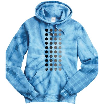 Geometric Circle Shapes Geometry Art Grid Pattern Distressed Tie Dye Hoodie