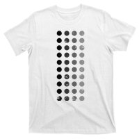 Geometric Circle Shapes Geometry Art Grid Pattern Distressed T-Shirt