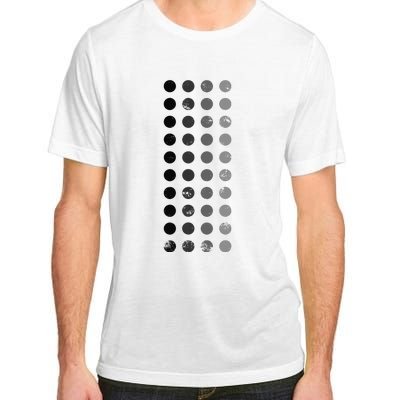 Geometric Circle Shapes Geometry Art Grid Pattern Distressed Adult ChromaSoft Performance T-Shirt