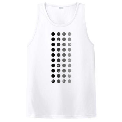 Geometric Circle Shapes Geometry Art Grid Pattern Distressed PosiCharge Competitor Tank