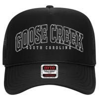 Goose Creek South Carolina Sc Vintage Throwback Athletic High Crown Mesh Back Trucker Hat