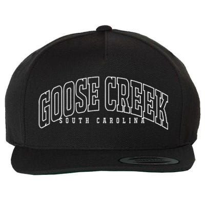 Goose Creek South Carolina Sc Vintage Throwback Athletic Wool Snapback Cap