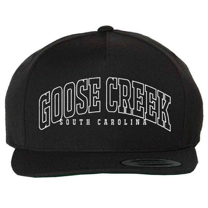 Goose Creek South Carolina Sc Vintage Throwback Athletic Wool Snapback Cap