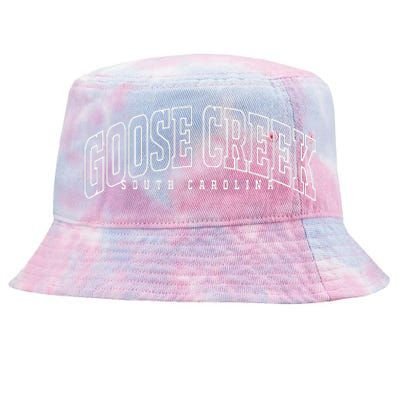 Goose Creek South Carolina Sc Vintage Throwback Athletic Tie-Dyed Bucket Hat