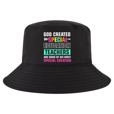 God Created Special Education Teachers Cool Gift Cool Comfort Performance Bucket Hat