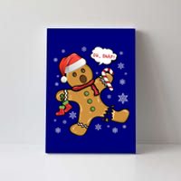 Gingerbread Cookie Santa Hat Oh Snap Funny Christmas Gift Canvas