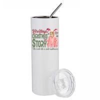 Greetings Christmas Story He Looks Like A Nightmare Bunny Stainless Steel Tumbler