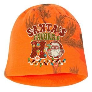 Groovy Christmas Santa's Favorite Ho Retro Xmas Pajama Fun Gift Kati - Camo Knit Beanie