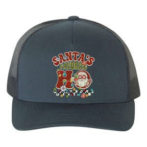 Groovy Christmas Santa's Favorite Ho Retro Xmas Pajama Fun Gift Yupoong Adult 5-Panel Trucker Hat