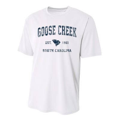 Goose Creek South Carolina Sc Vintage Sports Performance Sprint T-Shirt